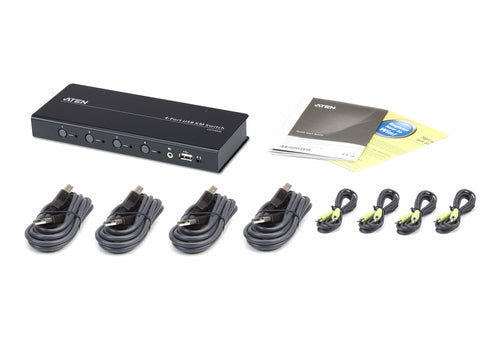 ATEN CS724KM KVM Switch – 1,69W Leistung, Schwarz