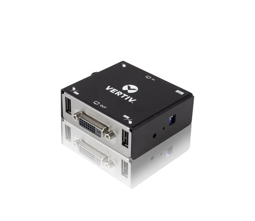 Vertiv Avocent TBR02 KVM-Switch – Unterstützung für USB, DVI-D/VGA