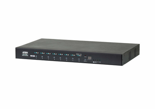 ATEN PE6108AV Power Distribution Unit (PDU) - 1U Schwarz, 8 AC-Steckdosen, Effizientes Energiemanagement