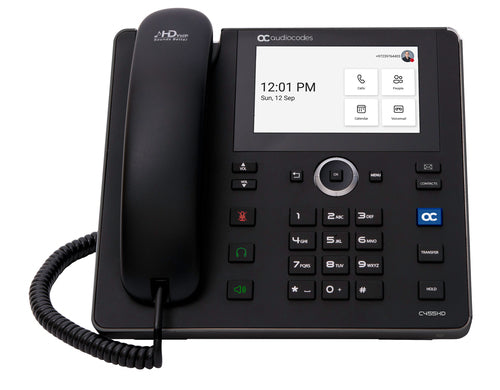 VoIP Phone AudioCodes C455HD 8 Lines Android PoE Ethernet