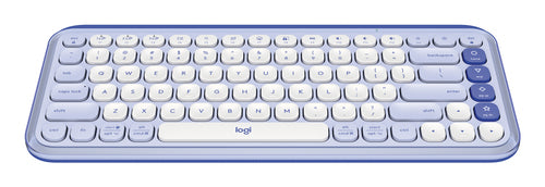 Wireless Mini Keyboard Logitech QWERTY Bluetooth Scissor Switch Lilac