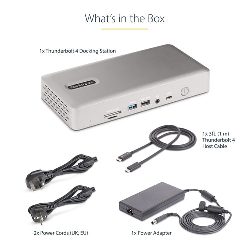 StarTech.com 132UE-TB4USB4DOCK laptop dock/port replicator