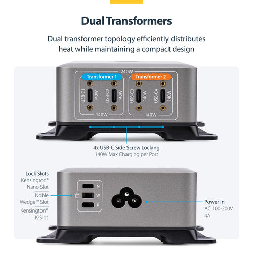StarTech.com 424DUK-USB-C-CHARGER mobile device charger
