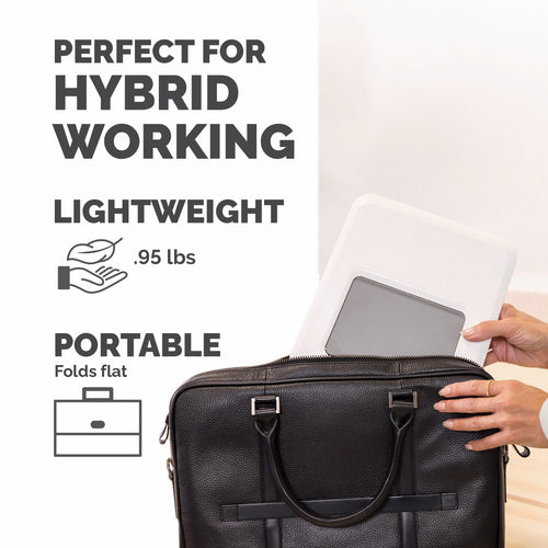 Fellowes Breyta Laptopständer – Weiß, höhenverstellbar, 14 Zoll kompatibel