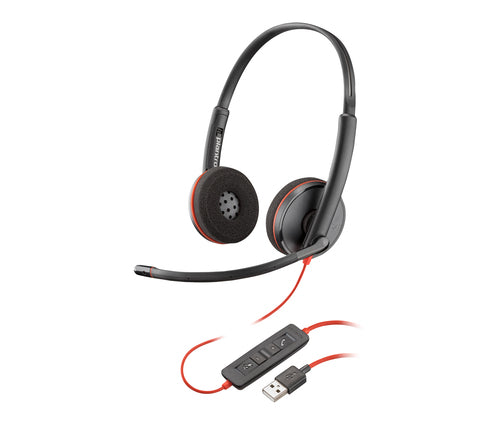 HP Poly Blackwire 3220 Stereo USB-A Headset (Bulk)