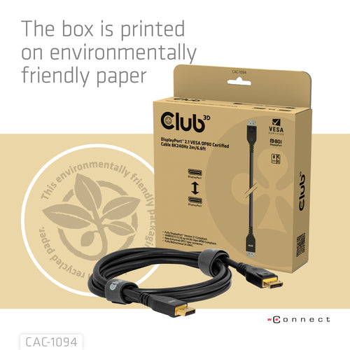 CLUB3D CAC-1094 DisplayPort cable