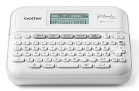 Brother PT-D410 Label Printer - 180 DPI Thermal Transfer, QWERTY Keyboard, Wired