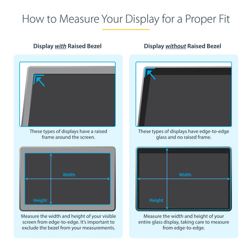 24 Inch Reversible Gold Monitor Privacy Filter 16:9 Enhanced Privacy