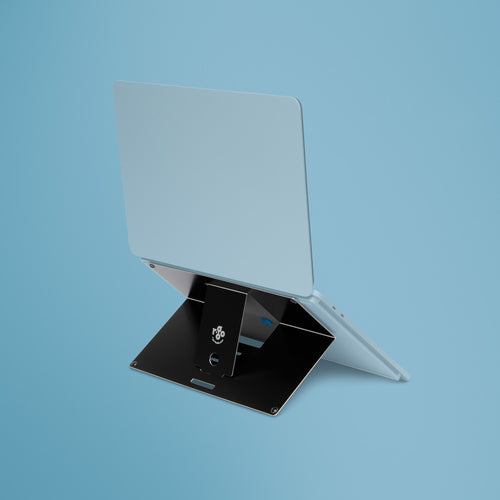 R-Go Tools RGORIATBL Adjustable Laptop Stand - Black Aluminum - Ergonomic Design