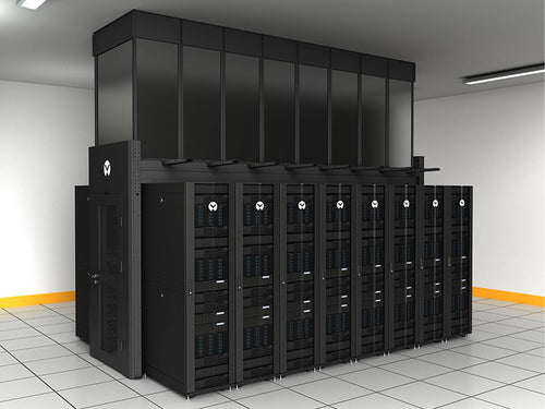 Cable Duct Panel Vertiv Black Durable Design for Organizing Cables