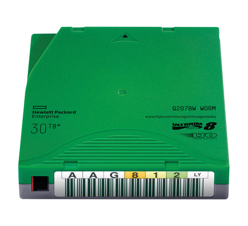LTO-8 Data Tape Cartridge 30TB WORM Storage HPE Ultrium