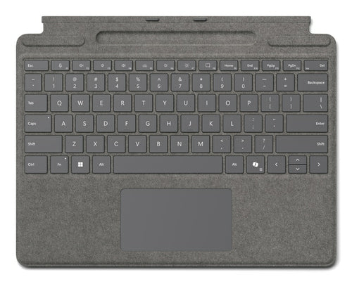 Microsoft Surface Pro KB with PenStor QWERTY Touchpad for Surface Pro 9/8/X - Platinum