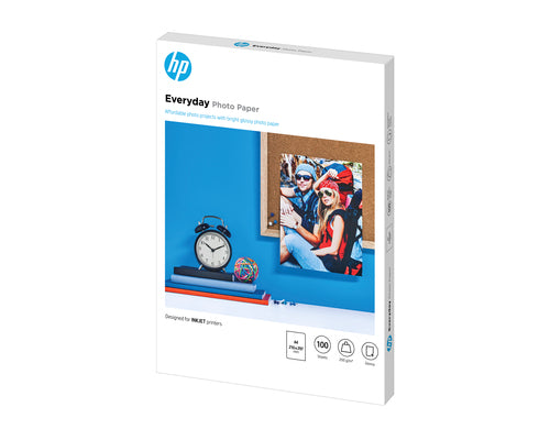 HP Everyday Glossy Photo Paper-100 sht/A4/210 x 297 mm