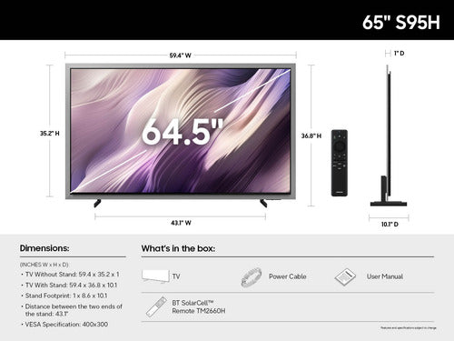 Samsung QN65S95HAFXZA TV