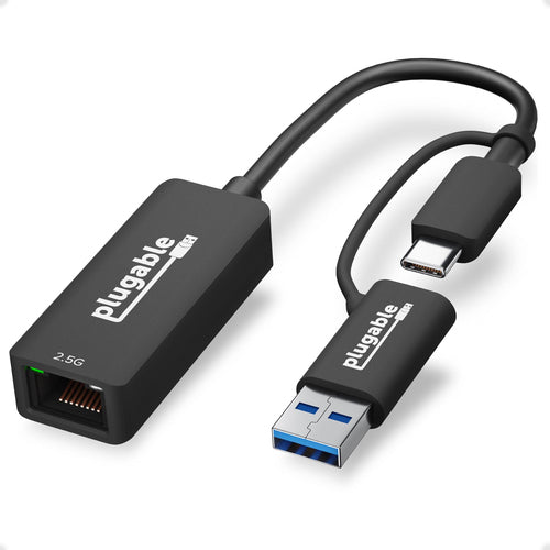 2.5G USB-C-Ethernet-Adapter Plugable Technologies 5000 MBit/s