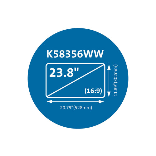 Kensington MagPro Blickschutzfilter 23.8 Zoll - Entspiegelter Monitorfilter