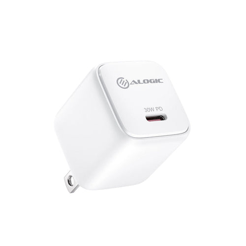 ALOGIC WCG1X30WH-US Ladegerät für Mobilgeräte – 20 V Indoor-AC – Weißes Ladegerät