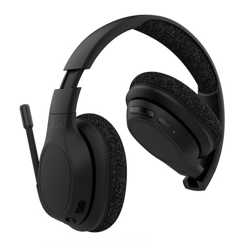 Belkin SoundForm Adapt Wired & Wireless Headset for Calls and Music - Black