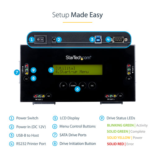 StarTech.com SATERASER4 data storage device part/accessory
