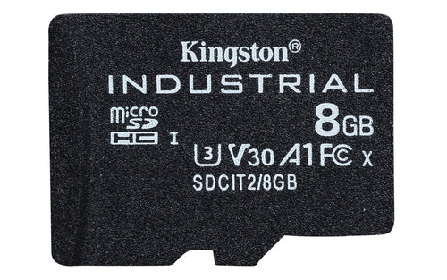 8GB Kingston Technology MicroSDHC Industrial Card Class 10 UHS-I 100MB/s