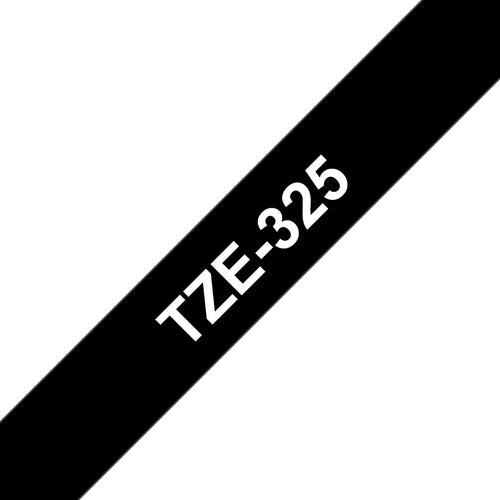 Brother TZE-325 Label-Making Tape 9mm Black 8m Roll