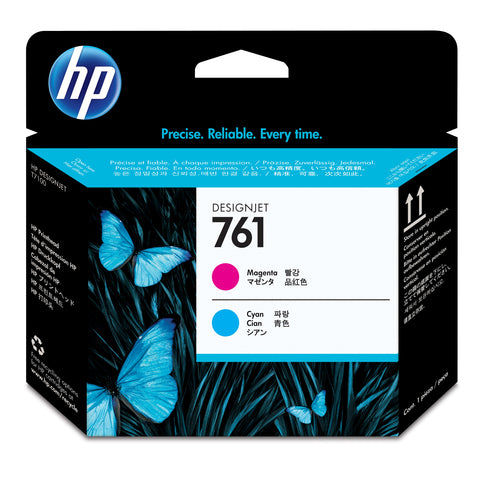HP 761 DesignJet Druckkopf Magenta Cyan Thermischer Tintenstrahl 28mm