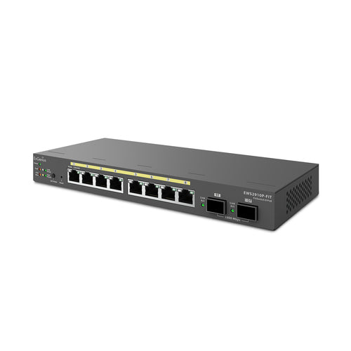 Network Switch EnGenius EWS2910P-FIT 8-Port Gigabit PoE 55W 2x SFP Rack-Mountable