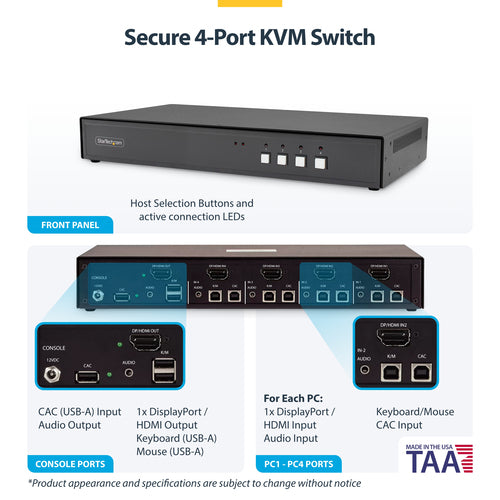 StarTech.com CK4-HP104C KVM switch