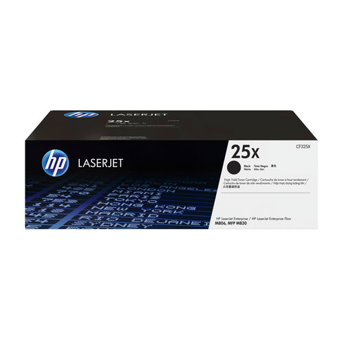 HP 25X Black LaserJet Toner Cartridge High Yield 34500 Pages