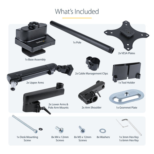 StarTech.com ARMDUALPIVOT monitor mount / stand
