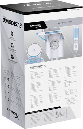 HyperX QuadCast 2 - USB Microphone (Frost)