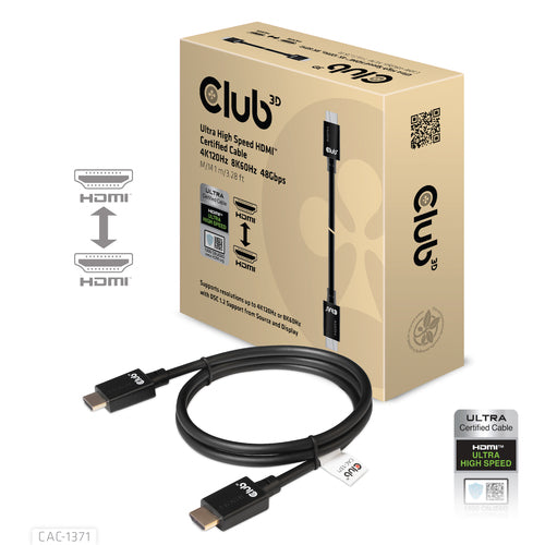 HDMI Cable Club3D CAC-1371 4K 120Hz 8K 60Hz 48Gbps