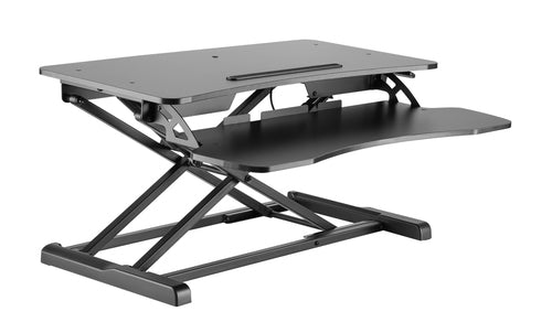 Sitz-Steh-Schreibtischaufsatz Amer Mounts EZRISER30 Schwarz 15kg Höhenverstellbar 106-500mm