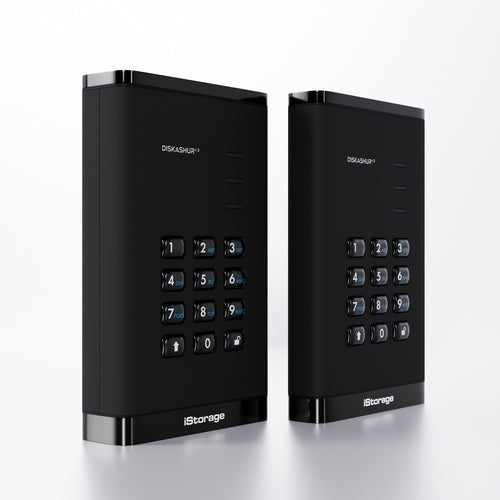 5TB Externe Festplatte iStorage diskAshur3 Schwarz Portable Sichere HDD