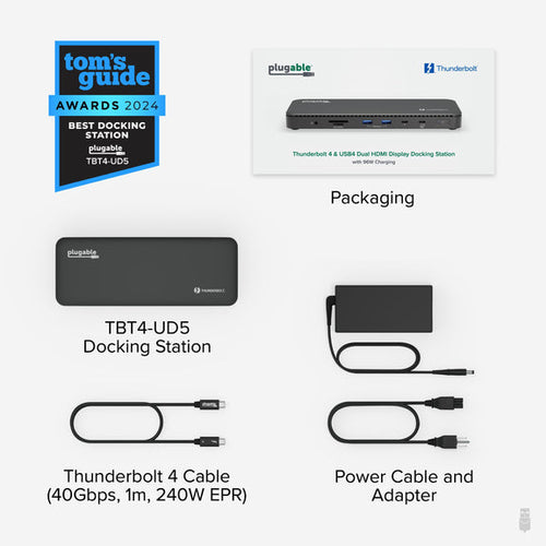 Plugable Technologies TBT4-UD5 laptop dock/port replicator