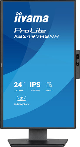 iiyama ProLite XB2497HSNH-B1 24IN IPS LCD 4MS 1920X1080 350CD/M2 HDMI/DP/USB 2 computer monitor