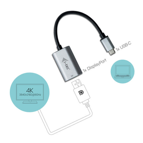 i-tec Metal C31METALDP60HZ video cable adapter