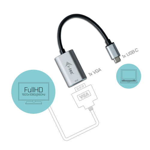 i-tec Metal C31METALVGA60HZ video cable adapter