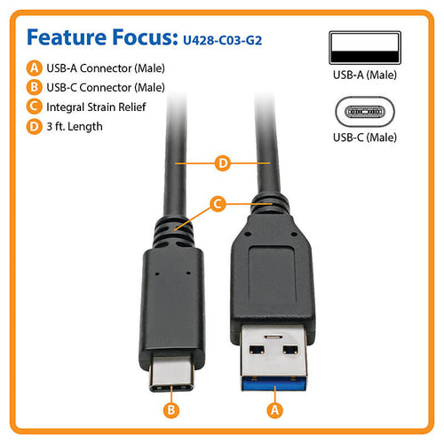 Tripp Lite U428-C03-G2 USB cable