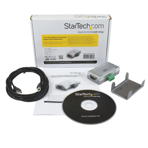 Serial Adapter StarTech.com 2 Port USB to RS232 RS422 RS485 USB Type-B