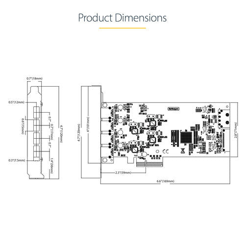 StarTech.com P5Q4A-USB-CARD interface cards/adapter