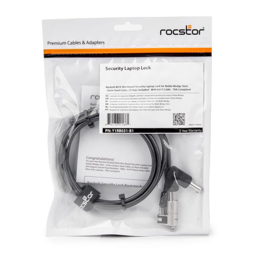 Rocstor Y1RB031-B1 cable lock
