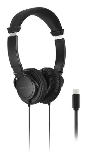 Kensington K97458WW Kabelgebundene Kopfhörer – Schwarz | Ideal für Anrufe & Musik