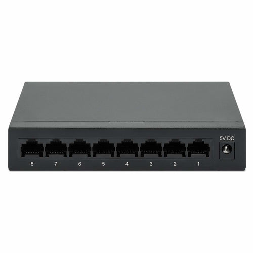 Intellinet 8-Port Gigabit Ethernet Switch – Desktop Metallgehäuse, Energieeffizient – 530347