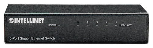 Intellinet 5-Port Gigabit Ethernet Switch – Metallgehäuse, energieeffizient