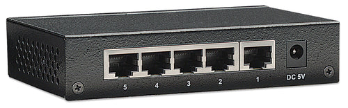 Intellinet 5-Port Gigabit Ethernet Switch – Metallgehäuse, energieeffizient