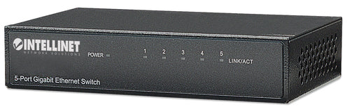 Intellinet 5-Port Gigabit Ethernet Switch – Metallgehäuse, energieeffizient