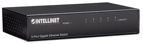 Intellinet 5-Port Gigabit Ethernet Switch – Metallgehäuse, energieeffizient