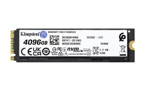NVMe M.2 SSD Kingston KC3000 4TB Read up to 7000MB/s
