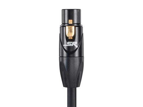 XLR Audio Cable 4.57m Male to Female Black Monoprice